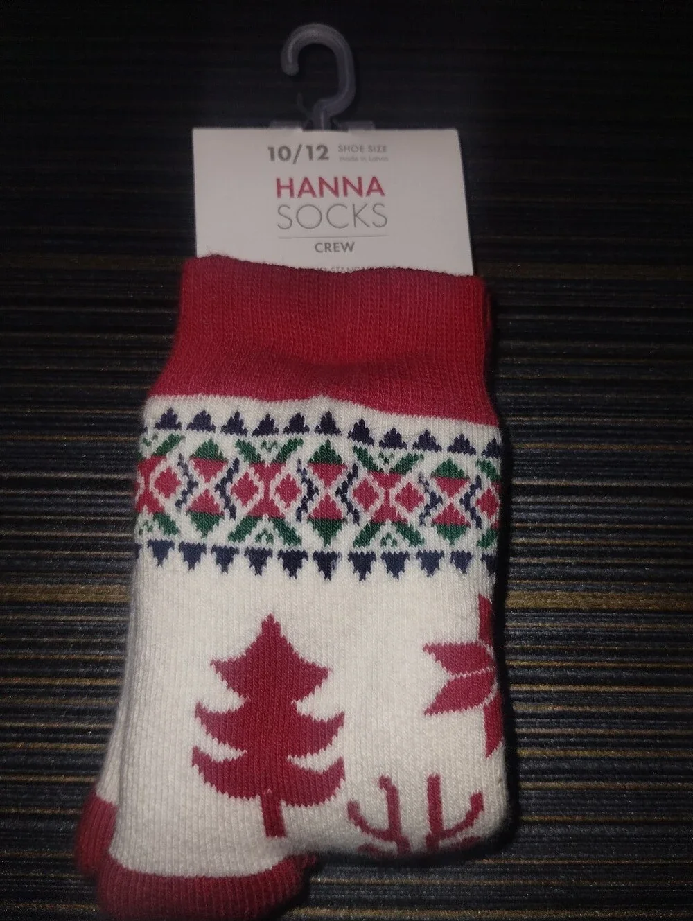 NEW Hanna Andersson Dear Deer Holiday Crew Unisex Toddler Kids Boys Girls Socks